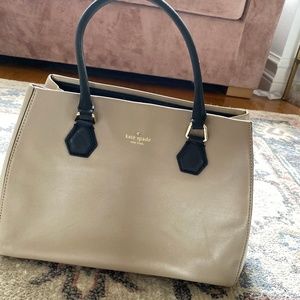 Kate Spade tan and black bag
